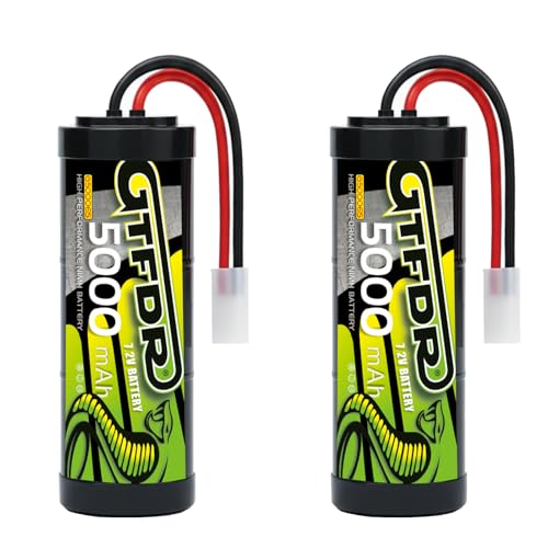 Amazon.co.jp: GTFDR ラジコンバッテリー 2個セット 7.2V 5000mAh
